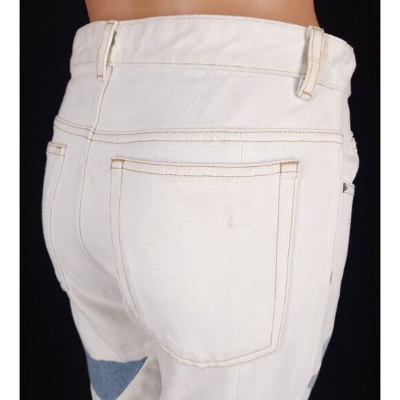 Isabel Marant Etoile Lea Patchwork Star Jeans FR 34 x 30 US XS Blue $365 - Picture 10 of 16